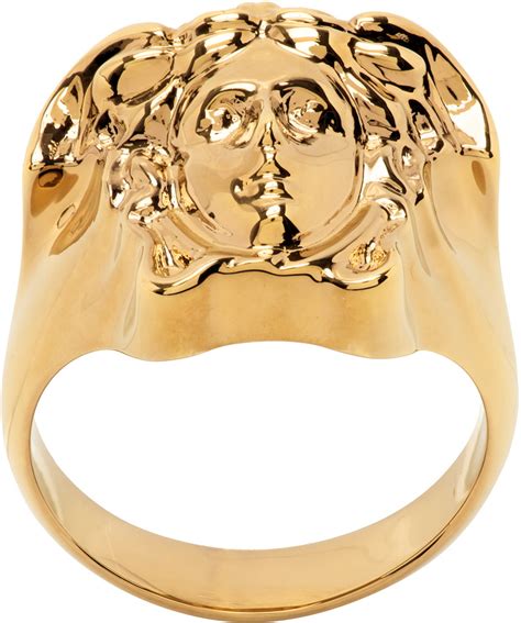 versace medusa jellyfish ring|versace ring size.